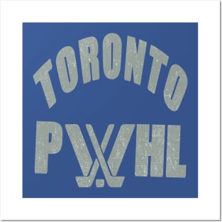 Toronto Pwhl distressed effect Posters and Art